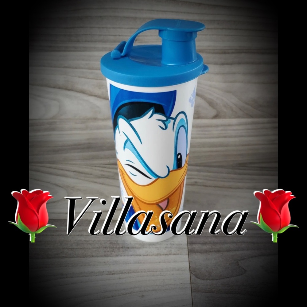 Tupperware Disney Donald Duck Tumbler Flip Top 16oz
